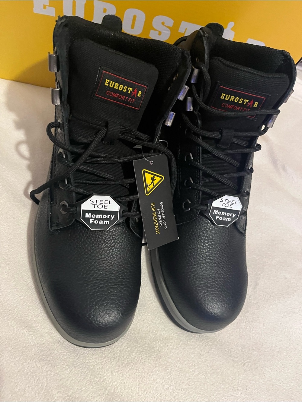 Black Steel Toe Men's Work Boots